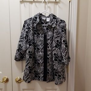 Just My Size blouse sz 1X (16W)